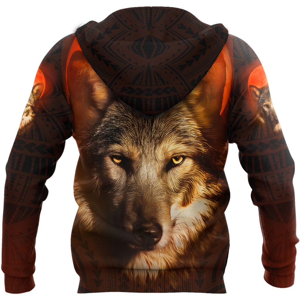 All Over Printed Wolf Hoodie DA29092020-MEI