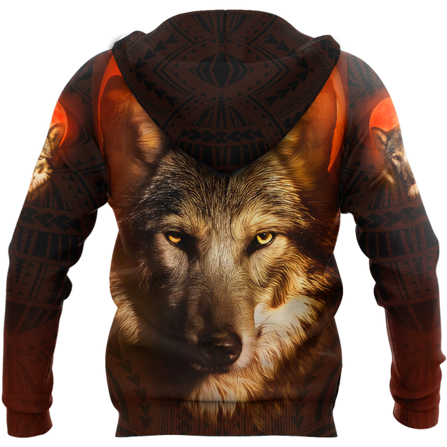 All Over Printed Wolf Hoodie DA29092020-MEI