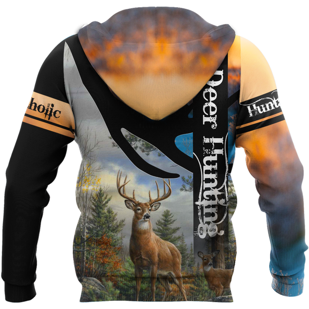 Love Deer Hunting 3D All Over Printed Shirts For Men And Woman