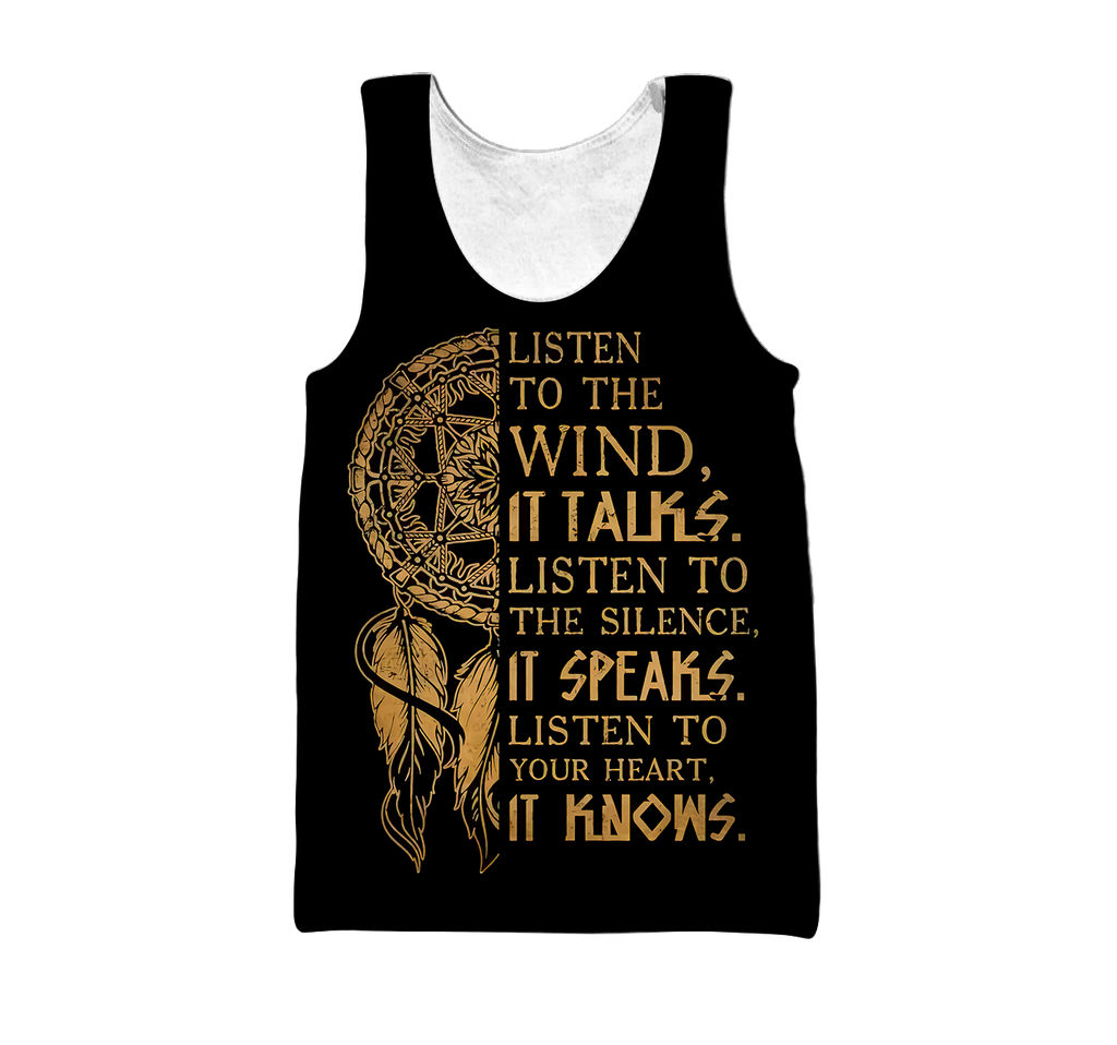 Wolf Native American Hoodie 3D All Over Printed Shirts