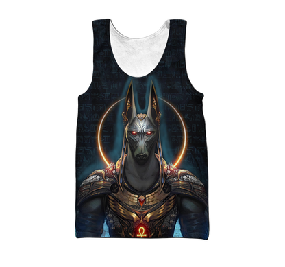Anubis Face Egypt 3D printed shirts for men and women