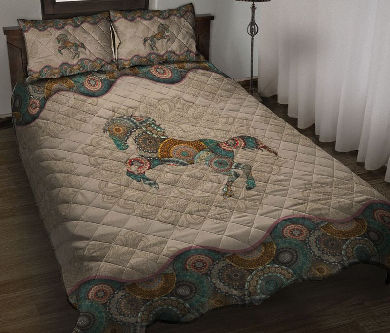 Quilt Bedding set - Horse Vintage- All Size Comforter Sets JJ250401-Quilt-TA-Queen-Vibe Cosy™
