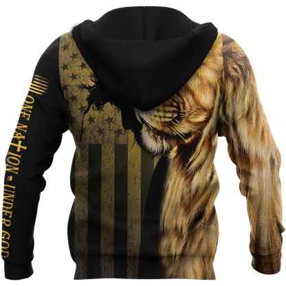 God Bless American - Lion Over  Unisex Shirts