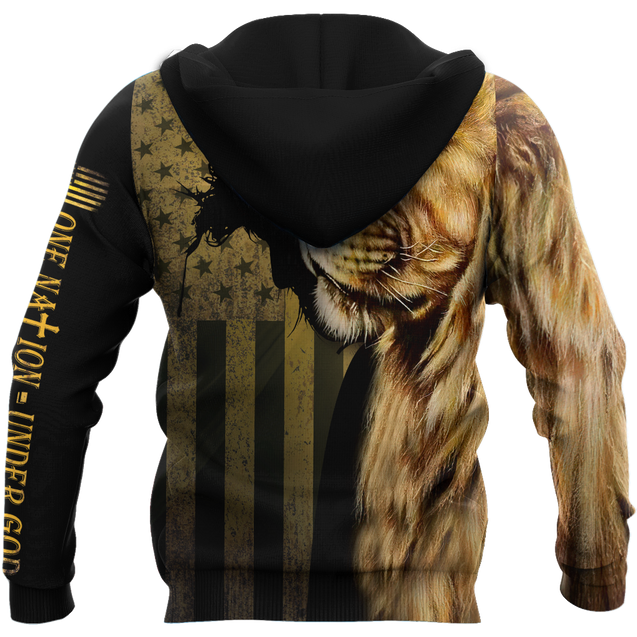 God Bless American - Lion Over  Unisex Shirts