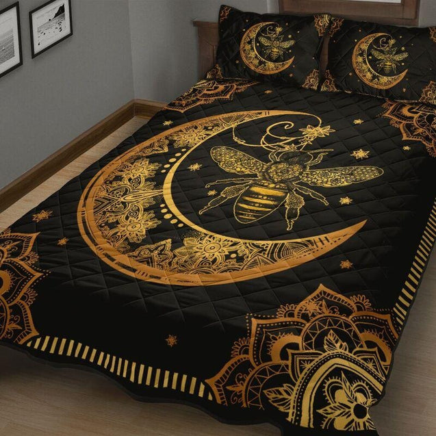 Bee Mandala Quilt Bedding TA27042004-Quilt-TA-Queen-Vibe Cosy™