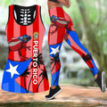 Puerto Rico Caribbean Frog Combo Outfit TH20061608-Apparel-TQH-S-S-Vibe Cosy™