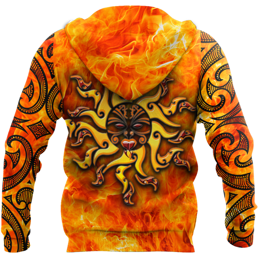 Maori tamanuitera the sun 3d all over printed shirt and short for man and women-Apparel-PL8386-Hoodie-S-Vibe Cosy™