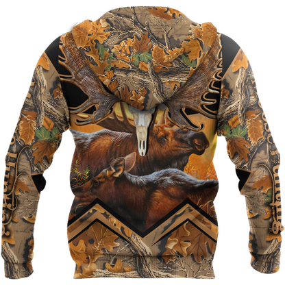 Moose Hunting 3D All Over Printed Shirts For Men LAM