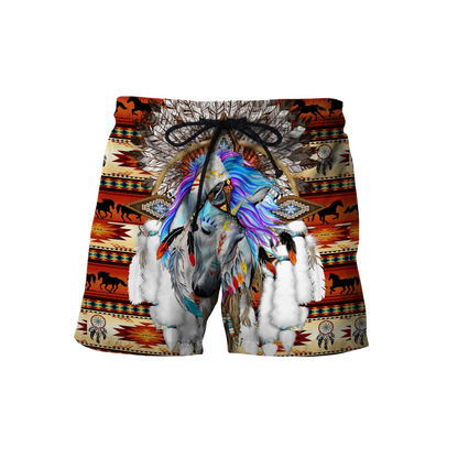 Horse Dreamcatcher Native American Blue Hoodie 3D All Over Printed Shirts DA140920203-LAM