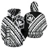 Hawaii Kanaka Polynesian Hoodie - Poly Style White And Black - AH - J1-ALL OVER PRINT HOODIES (P)-Phaethon-Zip-Up Hoodie-S-Vibe Cosy™