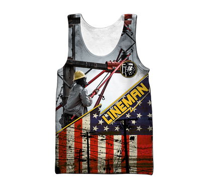 Premium American Lineman All Over Printed Shirts For Men And Women MEI