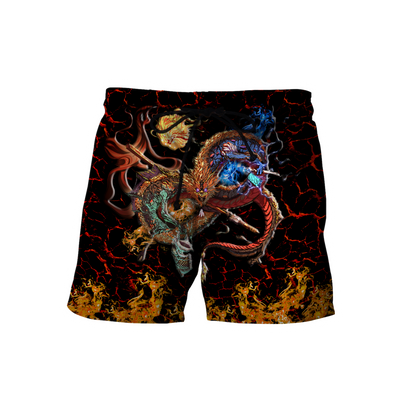 Maui taniwha art new zealand 3d all over printed shirt and short for man and women-Apparel-PL8386-Shorts-S-Vibe Cosy™