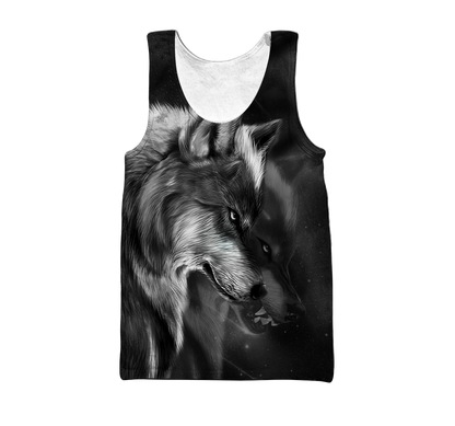 Tattoo Wolf 3D All Over Printed Hoodie For Men and Women DAST19102001