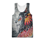 Native Lion Over Printed Hoodie