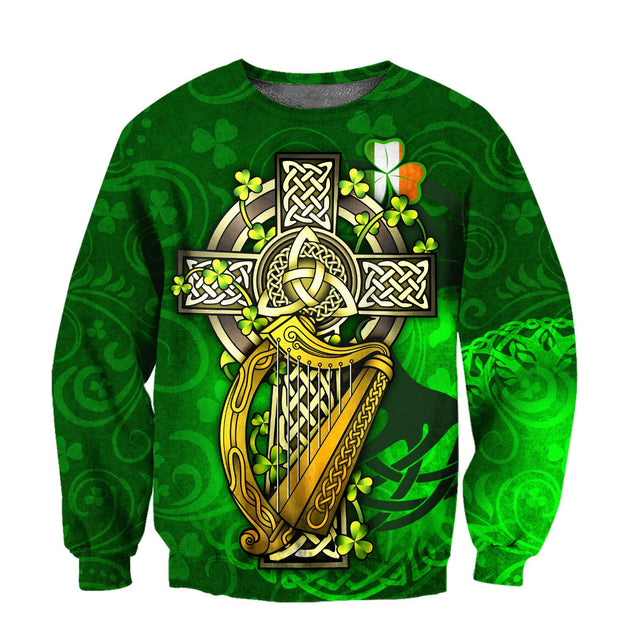 Irish Harp 3D All Over Printed Shirts For Men and Women