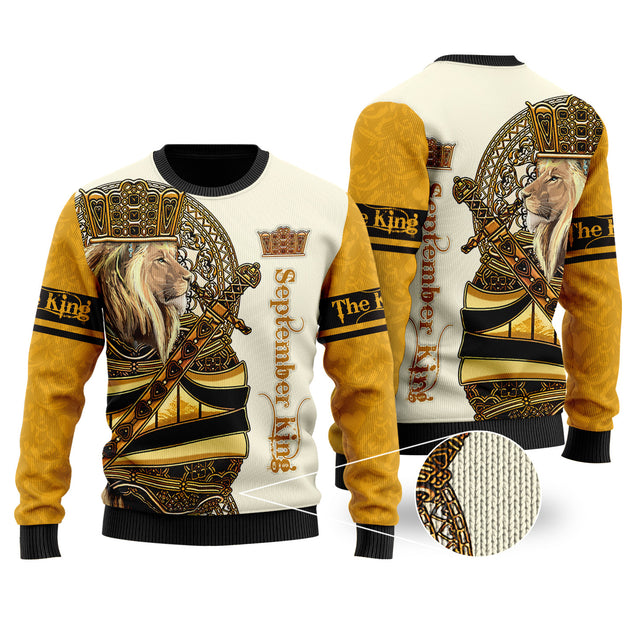 September King Lion 3D All Over Printed Unisex Shirts