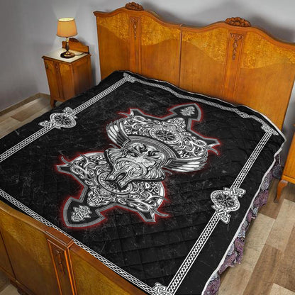 Viking 3D All Over Printed Quilt