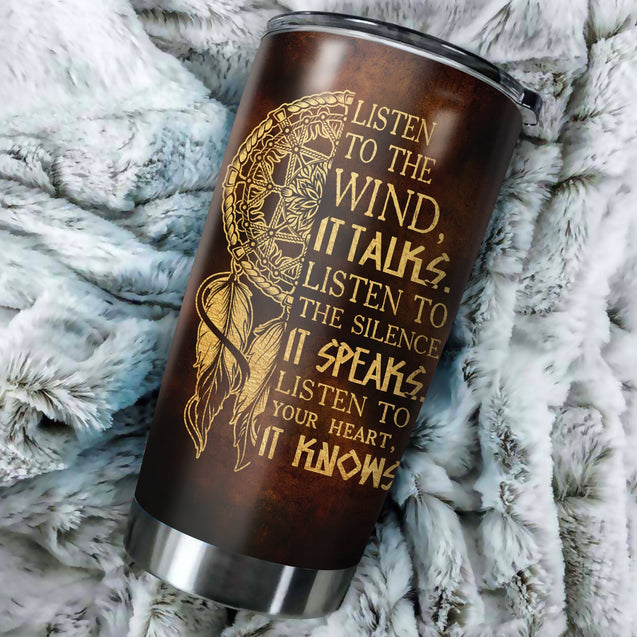 Customize Name Eagle Native American Steel Tumbler