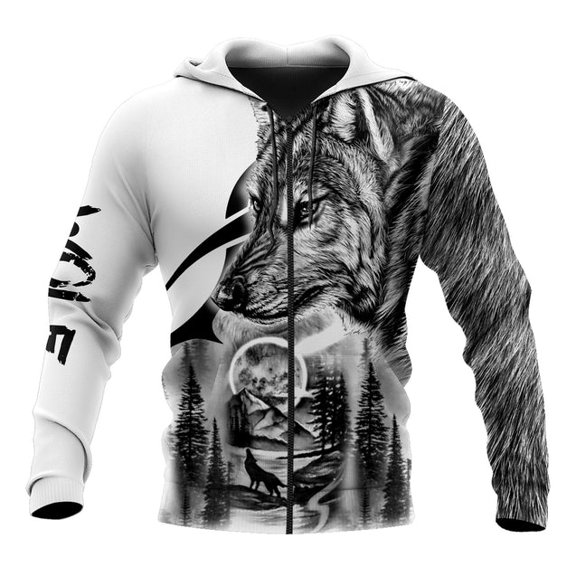 Wolf - A Wild Soul Can Never Be Tamed 3D All Over Printed Unisex Shirts No 02