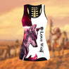 Wolf 3D All Over Printed Legging + Hollow Tank