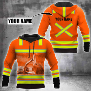 Customize Name Heavy Equipment Operator 3D All Over Printed Unisex Shirt