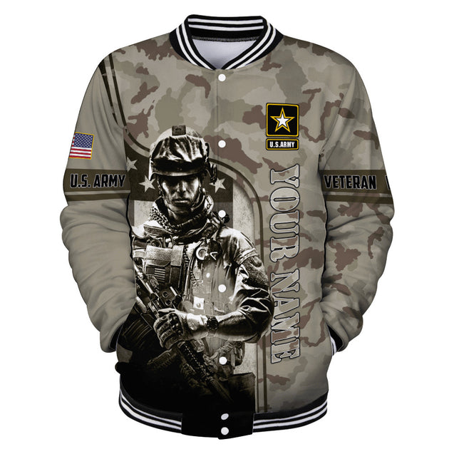 Customized Name US Army 3D All Over Printed Unisex Shirts