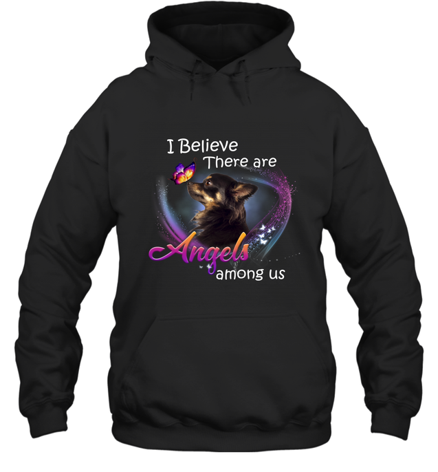 Pi281223 Black Chihuahua-Apparel-Amsbk-Hoodie-Black-S-Vibe Cosy™