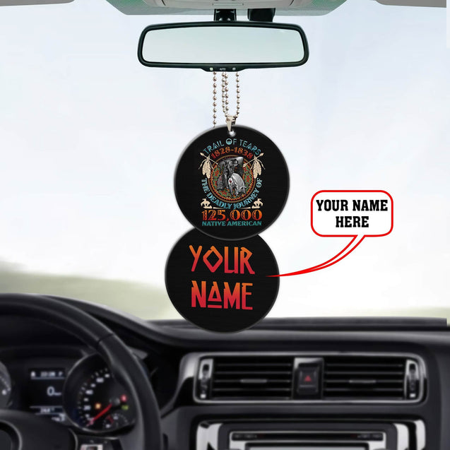 Customize Name Native American Unique Design Car Hanging Ornament