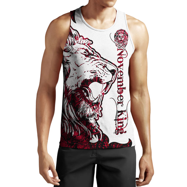 November Lion 3D All Over Printed Unisex Shirts