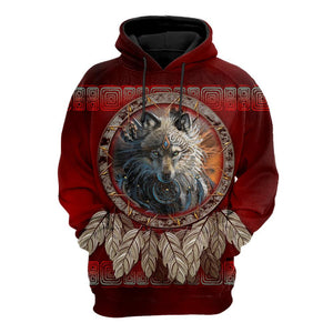 Wolf Native American 3D All Over Printed Unisex Shirts No 15