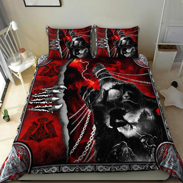 Wolf Viking 3D All Over Printed Bedding Set