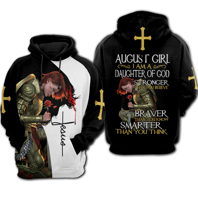 August Girl - I Am A Daughter Of God 3D All Over Printed Shirts For Men and Women Pi250502S8-Apparel-TA-Hoodie-S-Vibe Cosy™