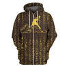 All Over Printed Horus Egyptian God-Apparel-HbArts-Zipped Hoodie-S-Vibe Cosy™