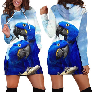 3D Printed Parrot Tops PHL13800 Hoodie dress-Apparel-PHL-Hoodie Dress-S-Vibe Cosy™