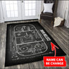 Personalized All Over Printed RECTANGLE HOCKEY GIFT AREA RUG Custom Name XT 23022116.CXT