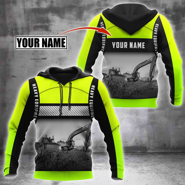 Customize Name Heavy Equipment Operator 3D All Over Printed Unisex Shirt