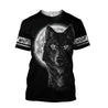 Wolf in Moon 3D All Over Printed Unisex Shirts