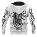 White Tiger Tatoo 3D Over Printed Hoodie for Men and Women