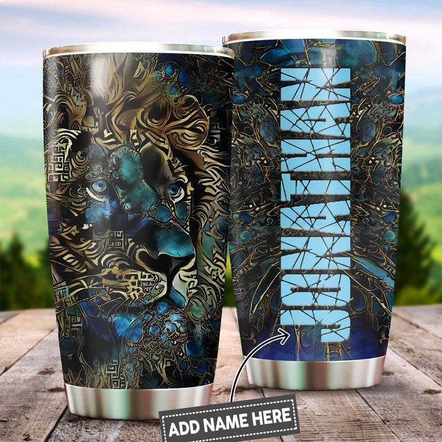 Custom Name Lion Tumbler