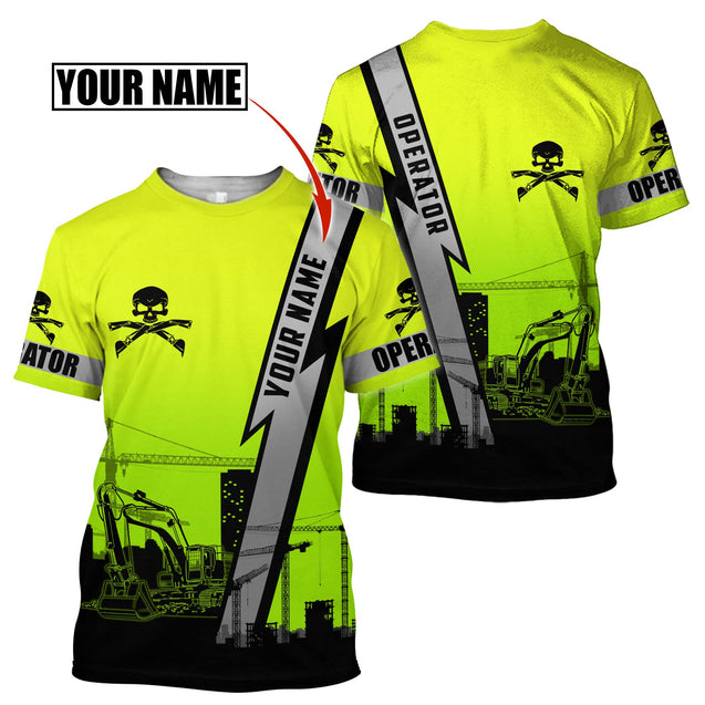 Customize Name Heavy Equipment Operator 3D All Over Printed Unisex Shirt