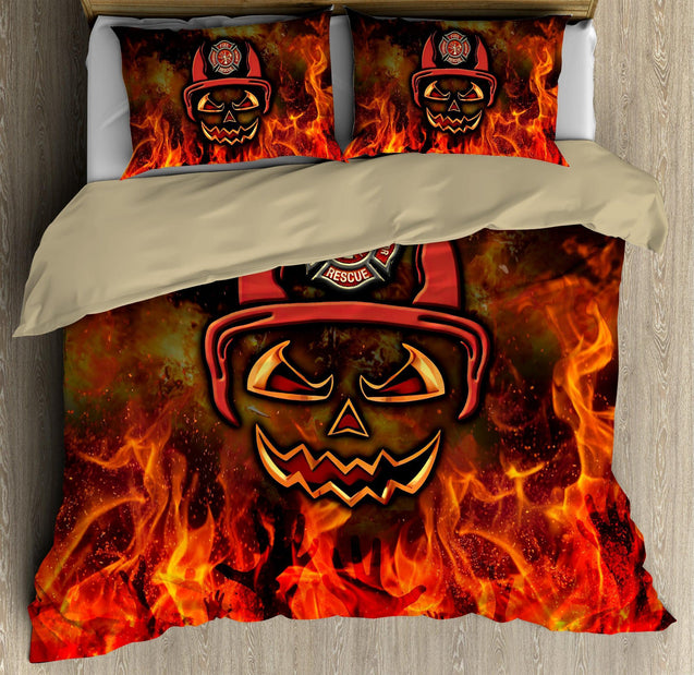 Halloween Season Firefighter On The Fire Bedding Set AM082011-TQH