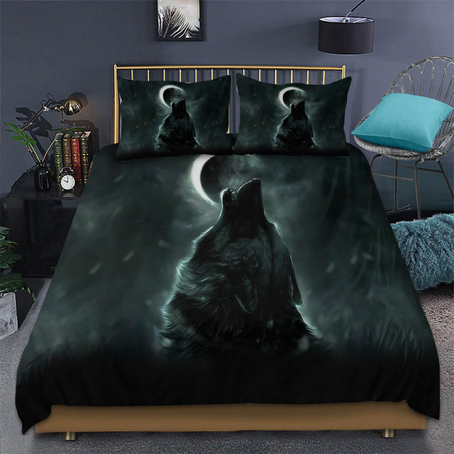 Wolf 3D All Over Printed Bedding Set