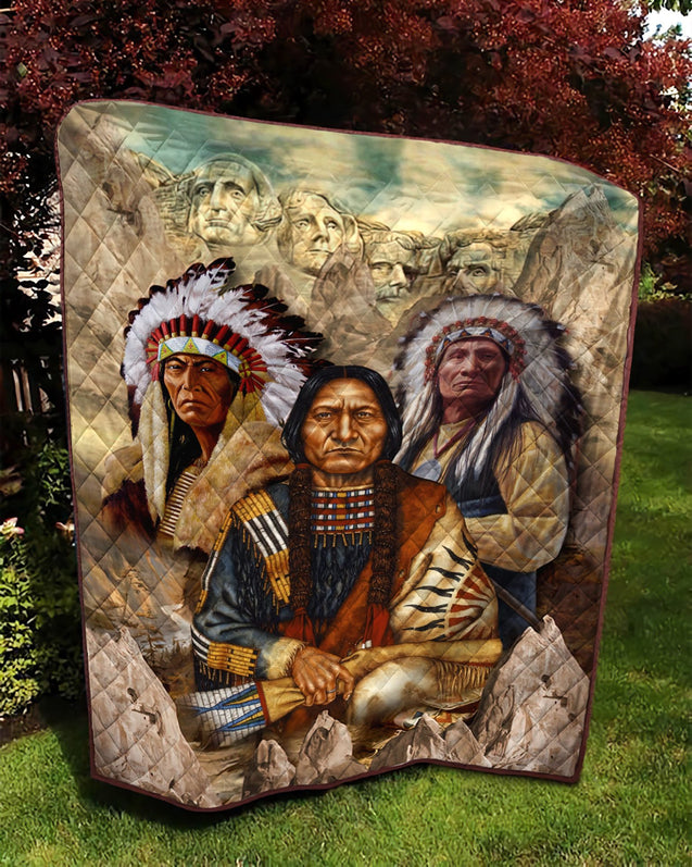 Native American 3D All Over Printed Quilt