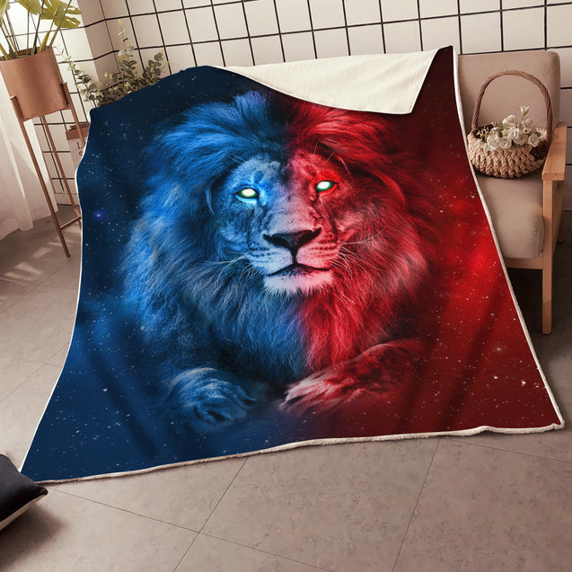 Lion 3D All Over Printed Blanket