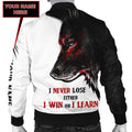 Custom Name December Guy Wolf 3D All Over Printed Unisex Shirts