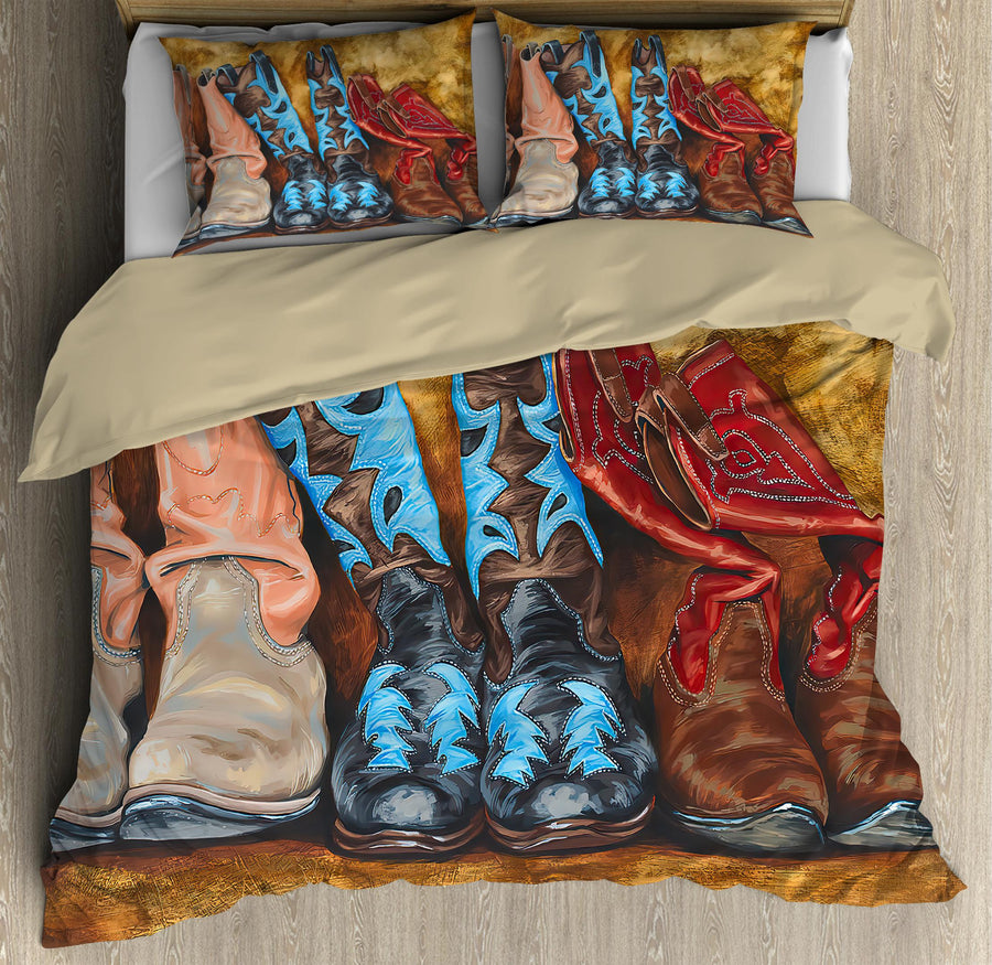 Cowboy Boots Lover Bedding Set DQB07282007-TQH-BEDDING SETS-TQH-Twin-Vibe Cosy™