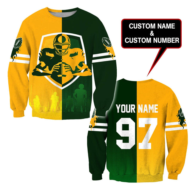 Custom Name Rugby 3D All Over Printed Unisex Shirts