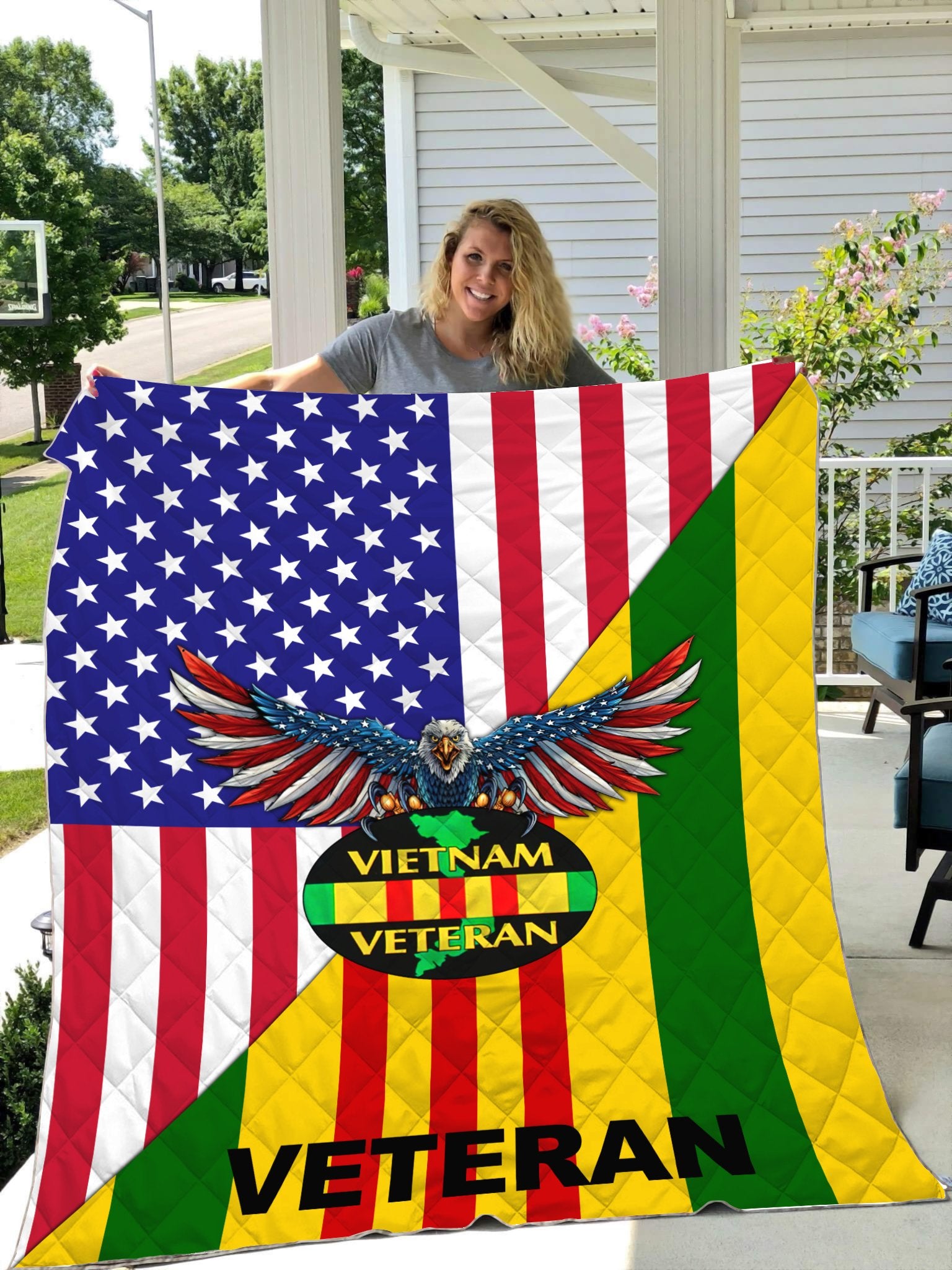 Viet Nam Veteran 3D All Over Printed Quilt