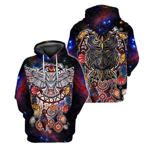 Owl Native American 3D Over Printed Unisex Shirt