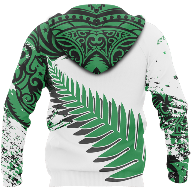 New Zealand Maori Fern Green Edition Pullover Hoodie HC1107-Apparel-Huyencass-Hoodie-S-Vibe Cosy™